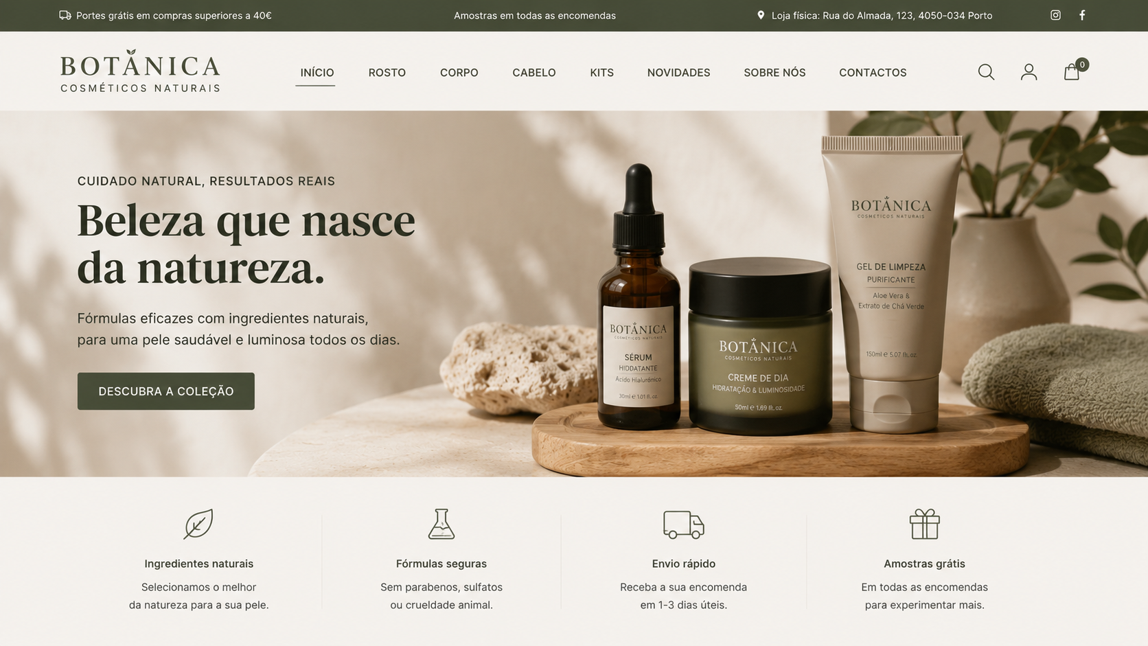 Site Botânica Cosméticos — Nova Era Media